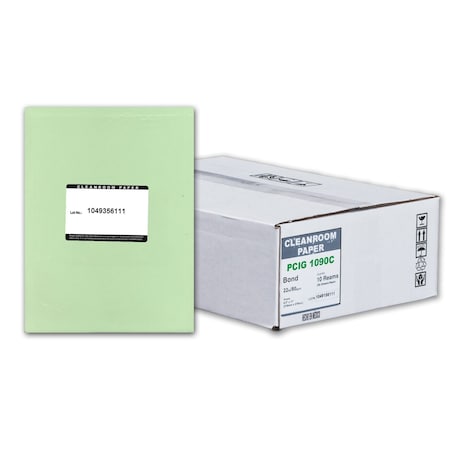 Pure Image Pure Image Poly Cleanroom Paper, 8.5x11, Green 22lb, 250 sheets /ream, 10 reams p/PK PCIG 1090C